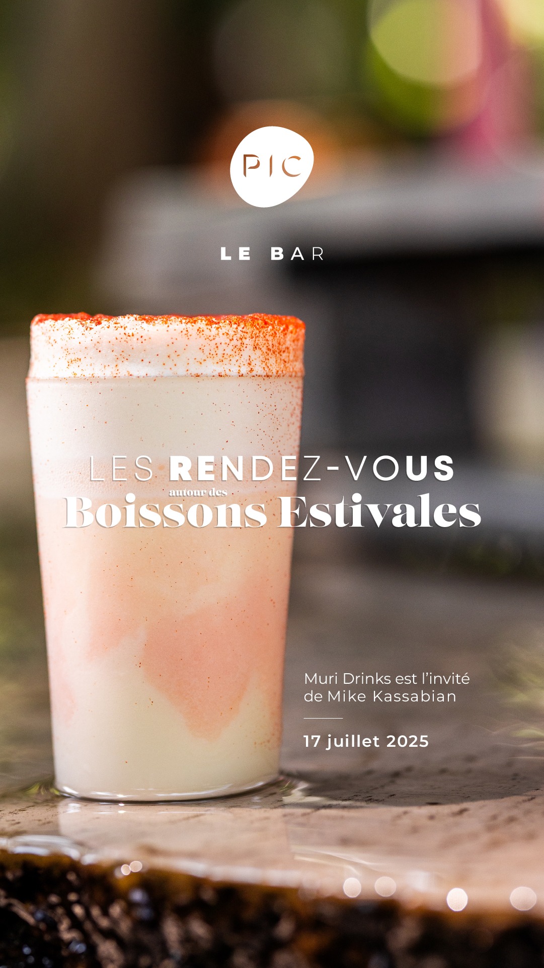 17 juillet : Soirée Mixologie estivale Bar Pic Valence
